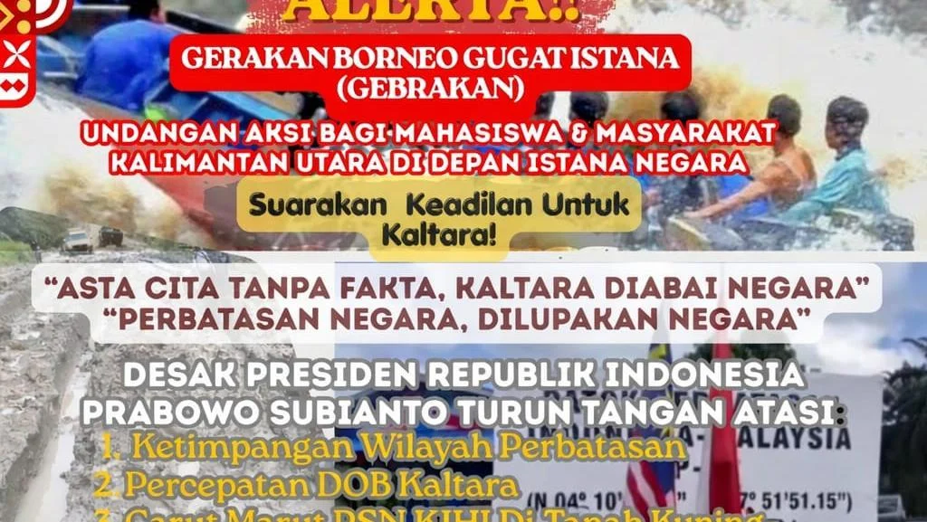 Mahasiswa Kaltara Gelar Aksi Di Jakarta Desak Prabowo Atasi 3 Masalah